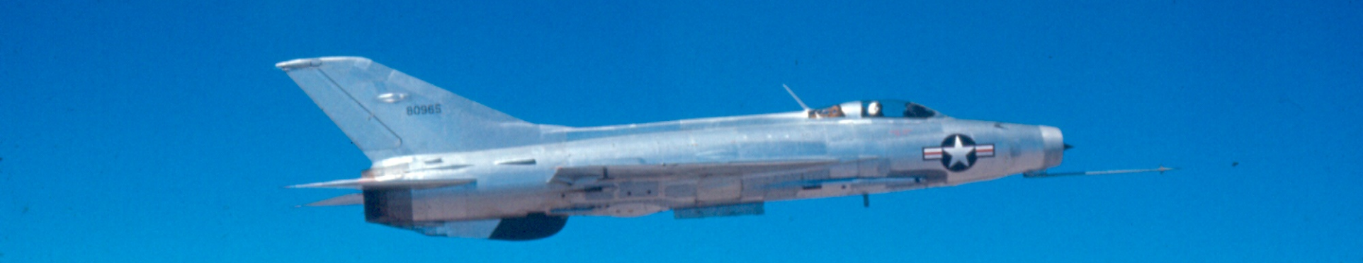 MiG-21 flying over Groom Lake